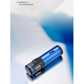 The Vintage Lighter Triple Flame Butane Torch Cigar/Cigarett - Blue