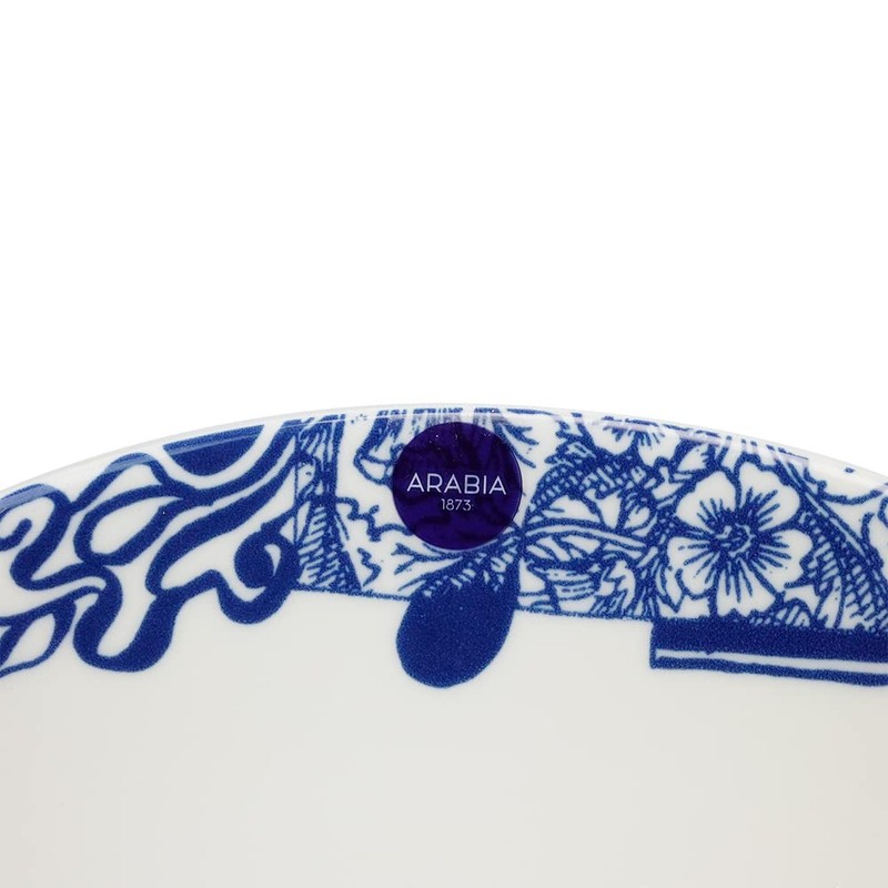 ARABIA Arabia 24h Piennar Plate, 10.2 inches (26 cm), Blue