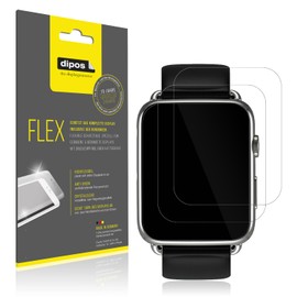 dipos FLEX 2x Schutzfolie klar passend für LAOYABB QS07 2.01 Zoll, 100% Displayabdeckung, Anti-Shock, Fingerprint Kompatibel, Case-Friendly, Full Cover Displayschutz Folie