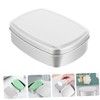 SAFIGLE 2pcs Aluminum Box Balm Case Sturdy Travel Soap Storage