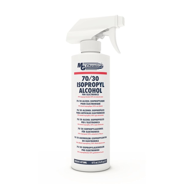 MG Chemicals - 8241-475ML 70/30 Isopropyl Alcohol for Electronics, 475mL Spray Bottle