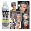 12 Shampoo Matizador Canas Gris Plata 250ml Platinumblack                                                                                             