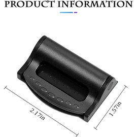 2 x Car Seat Belt Adjuster, Car Seat Belt Clip for Adults and Children, Shoulder Neck Protection Strap Adjuster (Silver)