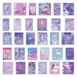 Purple Girl Heart Stickers 50 Pack Laptop Stickers,Vinyl Waterproof Stickers for Water Bottles Skateboard Scrapbook Bike Computer Phone-Graffiti Stickers Pack for Teens Girls Kids Adults (Kawaii)