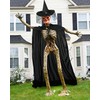 Tarpop Halloween 12 ft Skeleton Outfit Set Giant Skeleton Witch