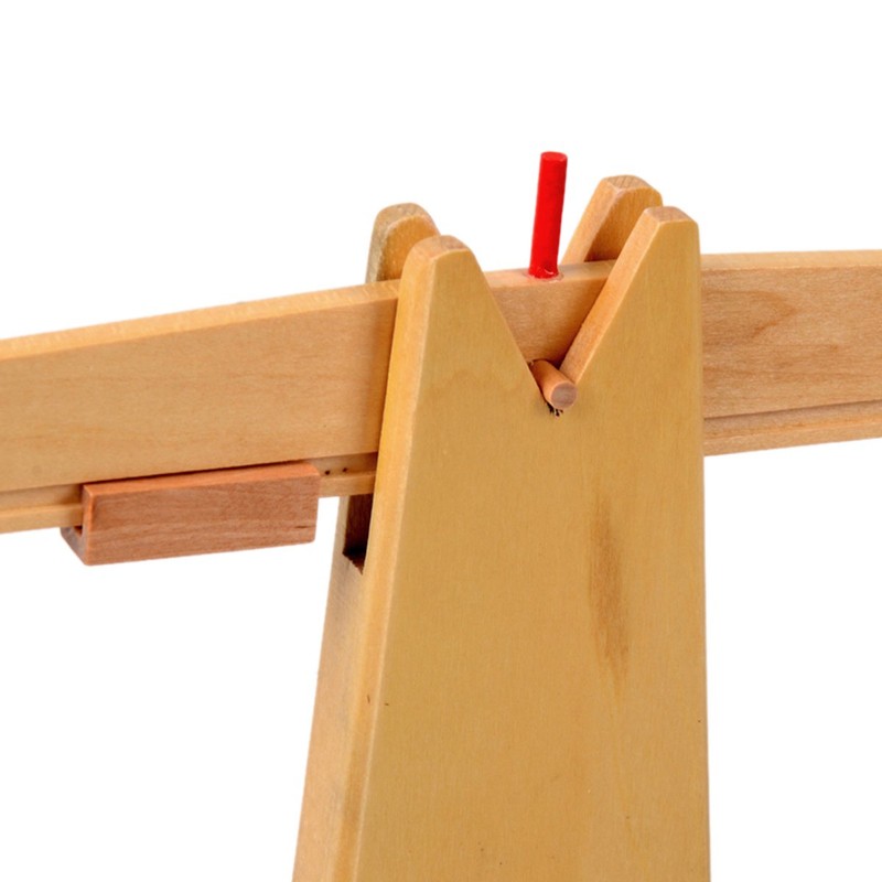 Montessori Wooden Balance Beam Weighing Scale Early Childhood Education Tools