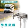 SKOWLL RV Shower Faucet, 4" Wall Mount Outdoor Camper Shower