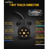PARTSam 7 Way Trailer Wiring Harness Kit 8ft Trailer Cord
