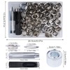 Luabue 200PCS 17MM Grommets Eyelets Tarpaulin Repair Kit Eyelet Punch