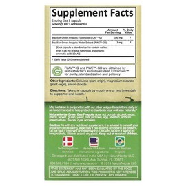 [해외직구] NaturaNectar 네추라넥타 그린비 프로폴리스 60베지캡슐 [Natural Import] NaturaNectar Greenbee Propolis 60 Veggie Capsules