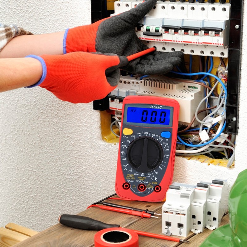 DT33C Pocket Multimeter Portable Plastic Large Screen Digital Voltmeter Electrician