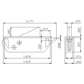 VISION INDUSTRIES Set of 6 WHITE WINDOW SASH VENT STOPS 1760
