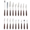 18Pcs Paint Scraper Knife Exquisite Plastic Handle Oil Painting Tool