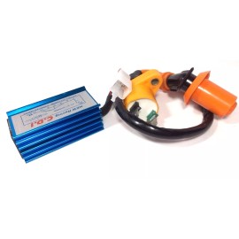 FELLERS SMALL ENGINES BOBINA DE ENCENDIDO DE RENDIMIENTO 5 PIN RACING CDI PARA HONDA XR50R CRF50