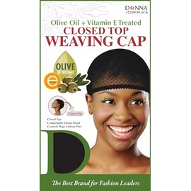 DONNA Olive Vitamin Treated Closed Top Weaving Cap Regular Hole