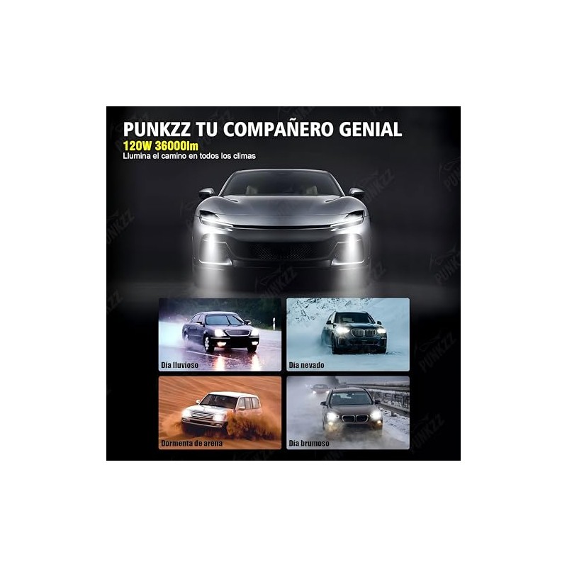 Focos Led Alta Y Baja Luces 36000lm Canbus, 2 Unidades