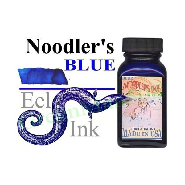 Luxury Brands Noodler's Bottle 3 Ounce Refill, Eel Blue (19203)