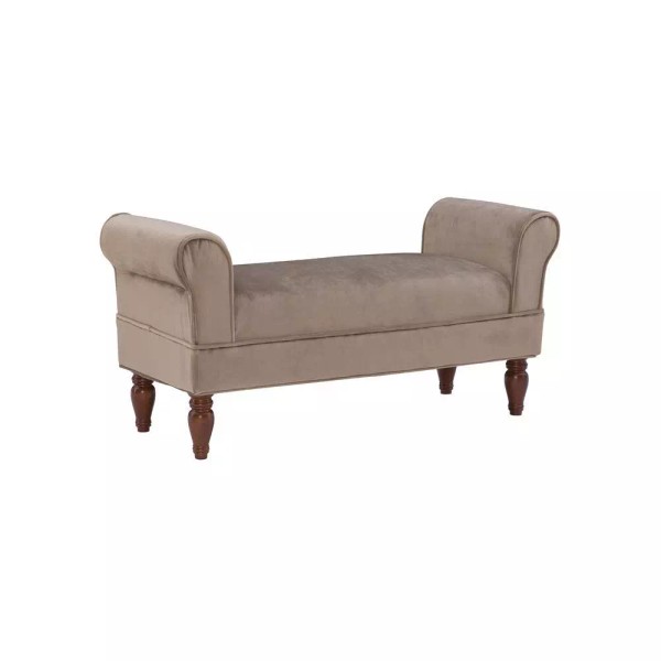 Linon Lillian Bench Coffee