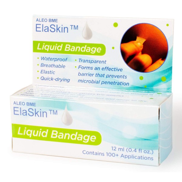 ElaSkin Liquid Bandage - Waterproof, Stretchable, Protective Against Dirt & Germs