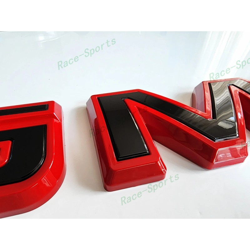 Auto GMC OVERLAY Front Rear Red Black GMC Emblem 2019+