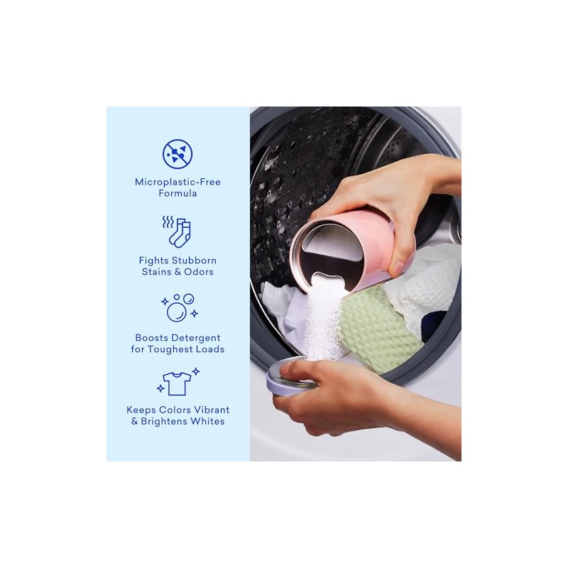 BLUELAND Oxi Laundry Booster Powder Refill 2-Pack, Spring Bloom Scent,