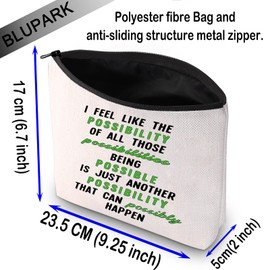 BLUPARK NCT Cosmetic Bag Vintage 90'S Gift Being Possible Is Just Another Possibility That Can Possibly Happen Makeup Bag Kpop Gift (I feel like the possibility)