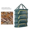 4 Layer Herb Drying Rack with U Shaped Zipper Dark