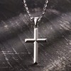 Kakonia 925 Sterling Silver Cross Necklace for Men Women with