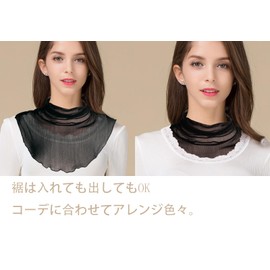 Aiyuga Neck Cover, 100% Silk, Sun Protection, Neck Cover, UV Protection, UV Protection, Turtleneck High Neck for Women and Women, Summer Scars, Hidden Sleep, Silver