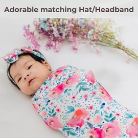 THE PLUSH CLUB Swaddles for Newborns Baby Blanket Set Ultra-Soft 95% Bamboo Viscose Baby Swaddle for 0-3 Months | Newborn Essentials Must Haves Bamboo Viscose Swaddle Blankets