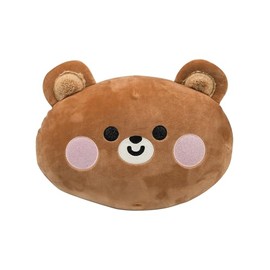 Cartomania cuscino sagomato feel at home, Tema orsetto, Marrone, Morbido e peloso, Imbottito, Decorativo, Per bambini e adulti, Idea regalo compleanno e Natale