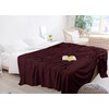 Utopia Bedding Burgundy 100% Cotton Blanket [Queen Size - 90x90