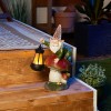 Accent Plus HOME GARDEN FANTASY DECOR GNOME ON MUSHROOM SOLAR