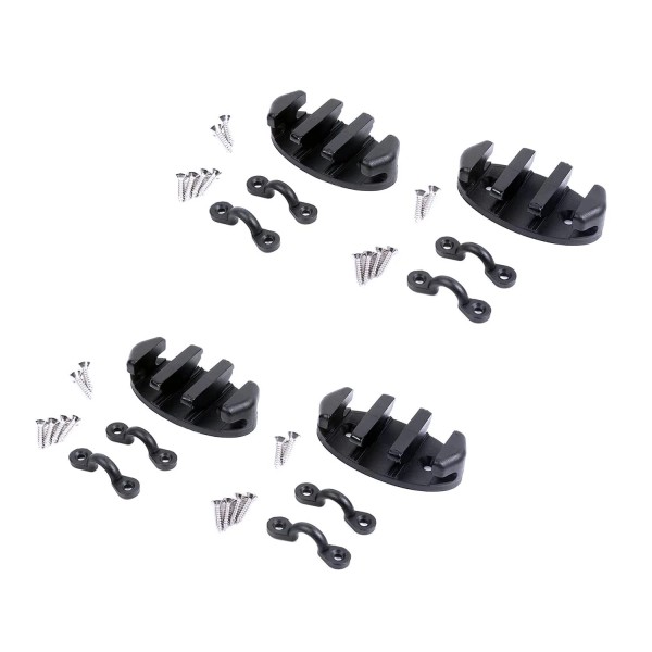 Mxeol Kayak Zig Zag Cleats for Canoe Gripper Rope Cleats