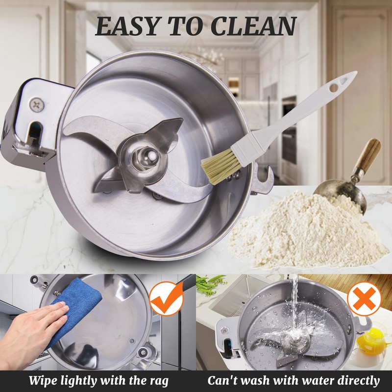 Hakka Grain Mills Grinder, 200g Electric Powder Mill Grinder Machine