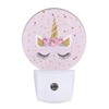 EKOBLA Unicorn Pink Night Light Gold Golden Polk Dots Stars