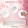 100Pcs Individually Wrapped Combs Clear Disposable Travel Combs, Small Double