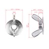 Aiwaiufu 1/4"-20 Wing Nuts with Washers Base – Zinc Plated