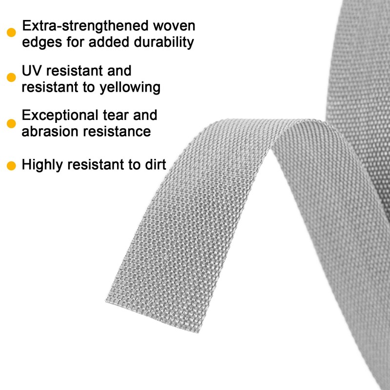 NICEIN Grey Roller Shutter Strap Set, Accessories for Roller Shutters,