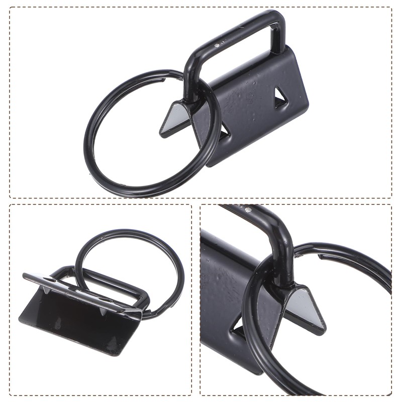 150 Pack Key Fob Hardware 1 Inch with Key Rings,