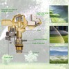 Biswing 1/2 Inch Brass Impact Sprinkler 2 Pack, Heavy Duty