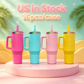 40 OZ Colorful Rainbow Plated Vacuum Insulated Coffee Cup 40 OZ Insulated Water Bottle for Daily Usecolor: H1.0 Sub White, capacity: 40 oz