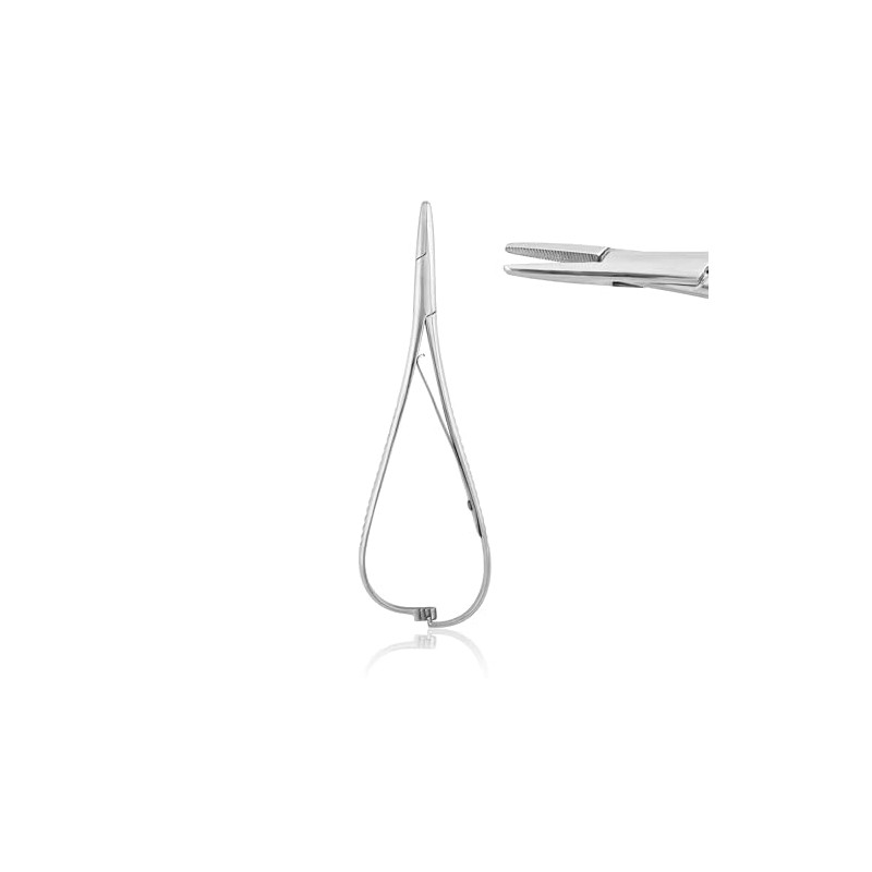 OdontoMed2011 Mathieu Ligature Elastic Placing Plier 5.5" Needle Holder Stainless