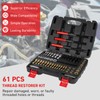 Jurtmy 61Pcs Thread Restorer Kit, Rethread Repair Tool, UNC, UNF