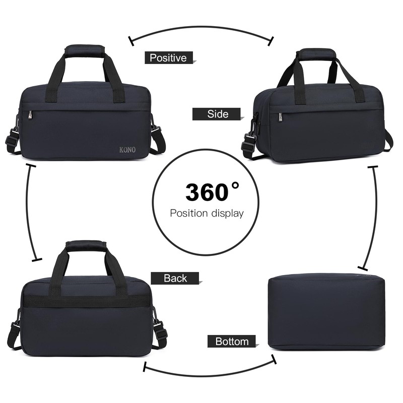 Kono 35x20x20 Holdall Cabin Luggage Travel Bag Under Seat Flight
