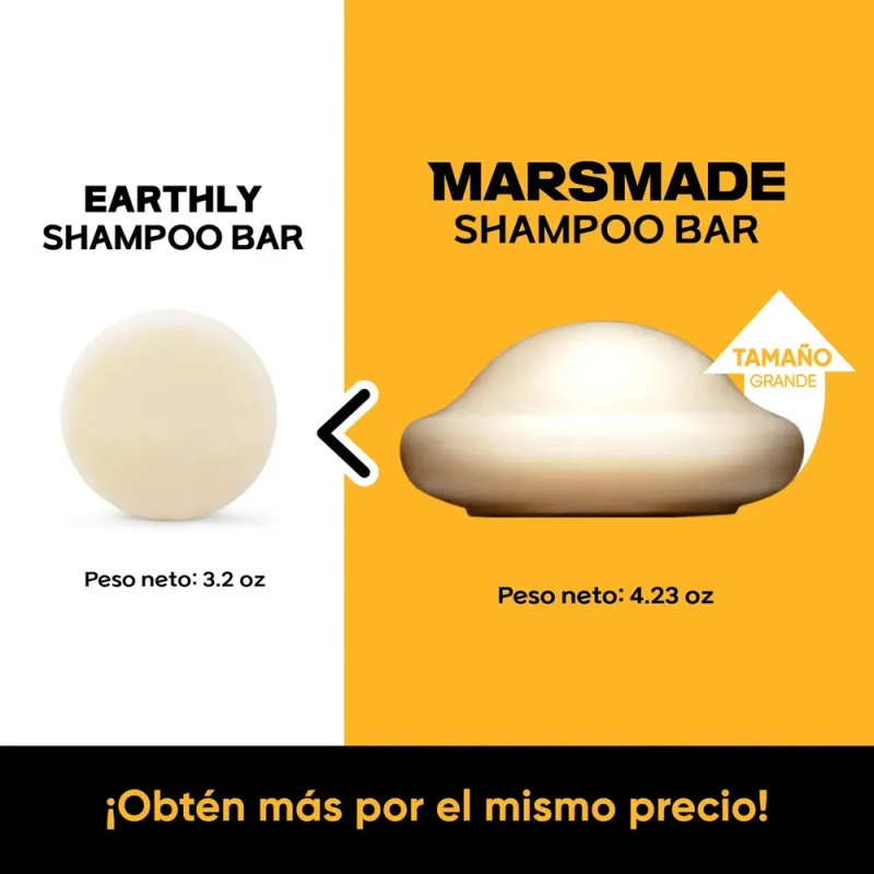 Barra de Champú Mars Made Rice Water 2.0 Hidratante 120g