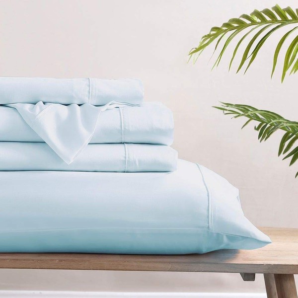 HNU 4 Piece Modern Smooth Silky Tencel Sheets Full, Sateen