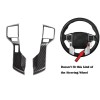 CheroCar Carbon Fiber Steering Wheel Cover Trim Molded Decor for