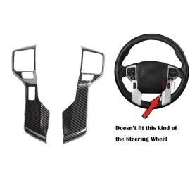 CheroCar Carbon Fiber Steering Wheel Cover Trim Molded Decor for 4runner 10-22 TUNDRA 14+