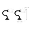 Cabilock Ganchos Decorativos para Cortinas, Cristal Negro